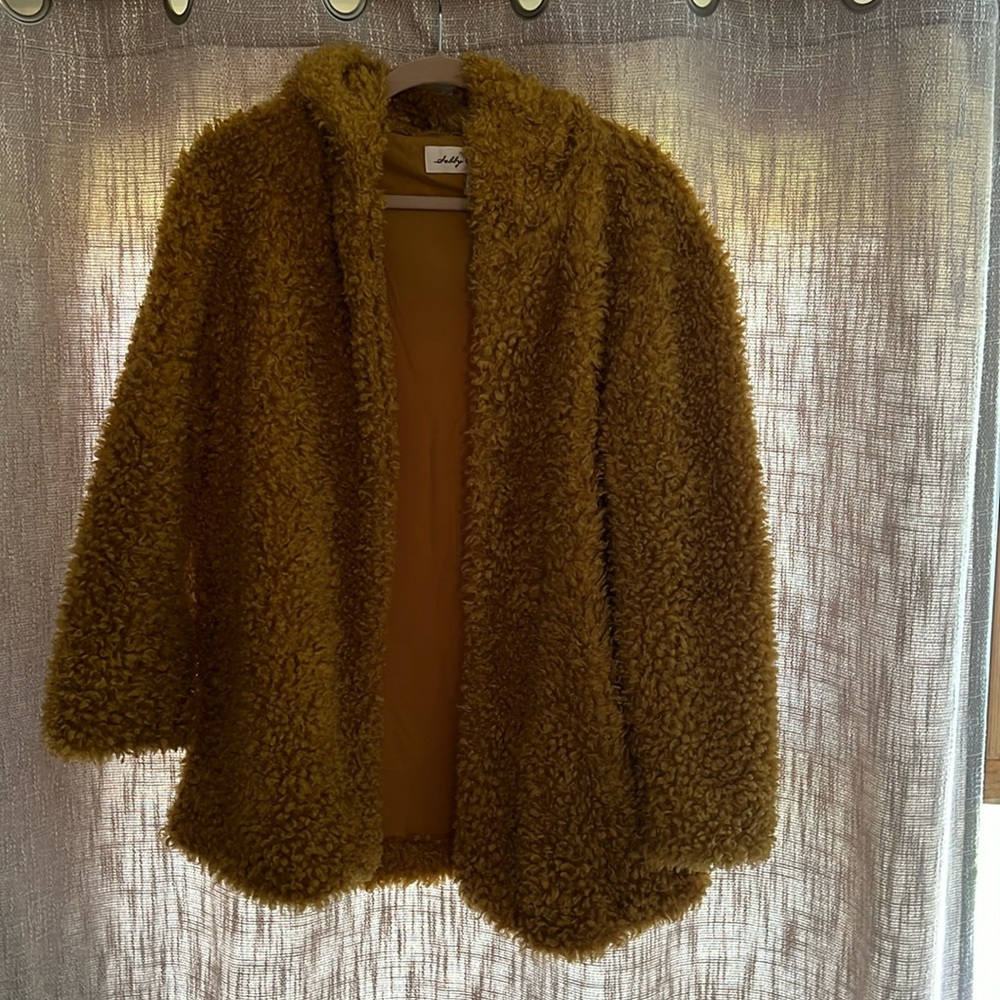 Golden Tan Teddy Jacket
